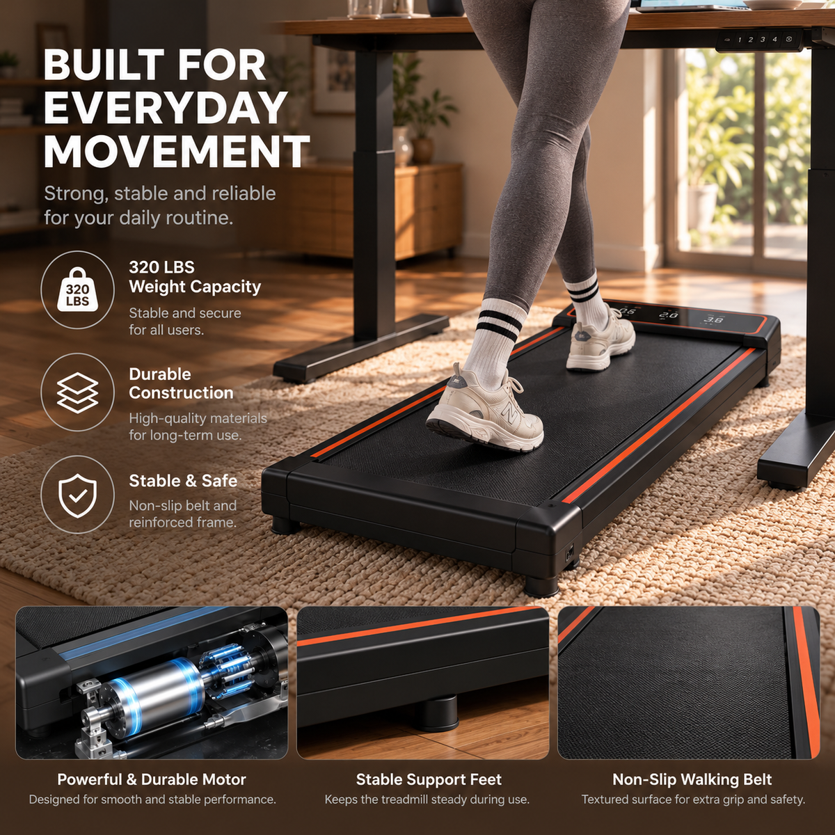 SATORNA Walking Pad Treadmill