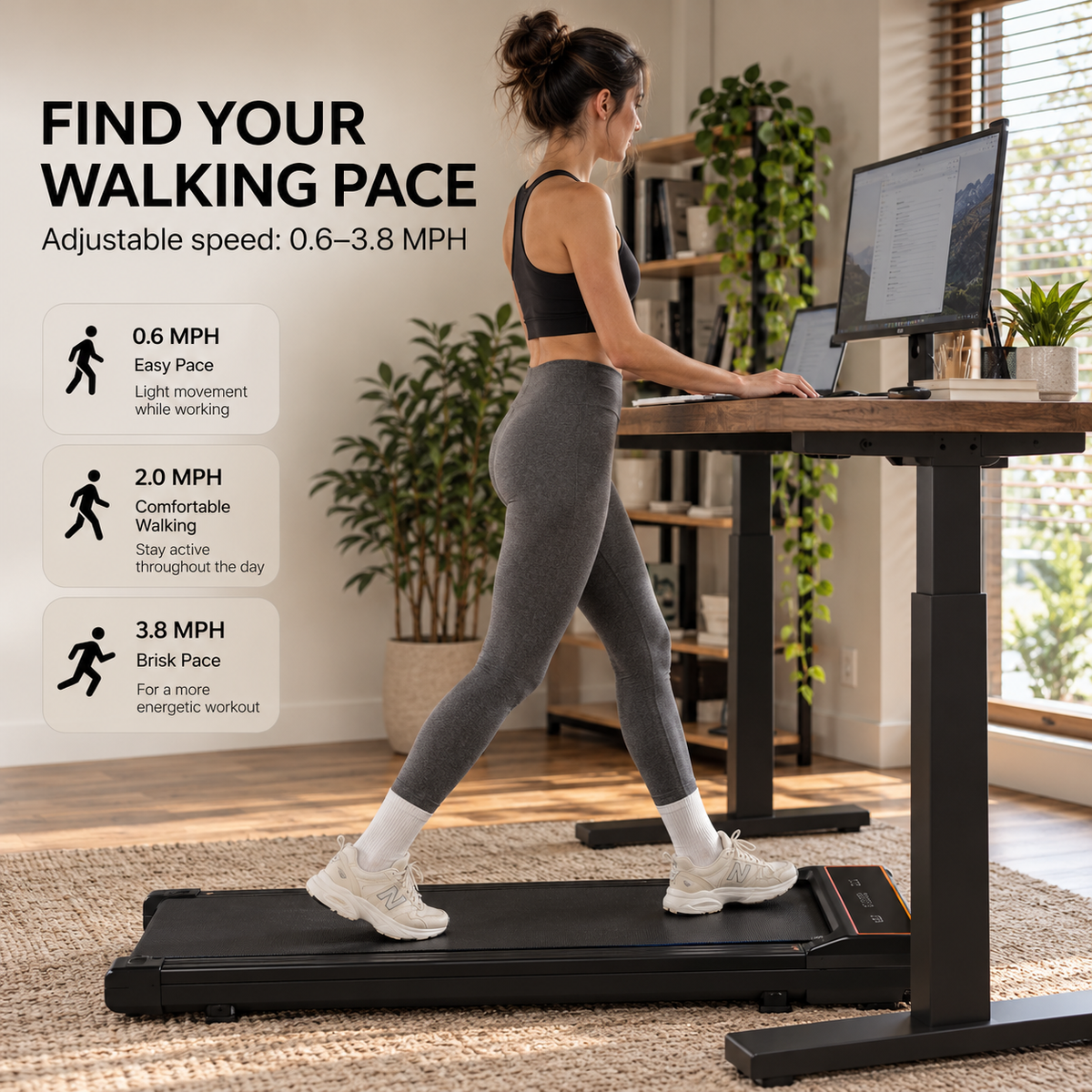 SATORNA Walking Pad Treadmill